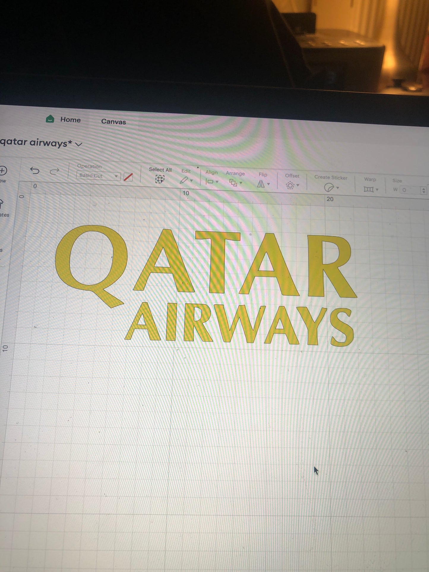 Qatar Airways Football Shirt Heat Transfer Vinyl Logo