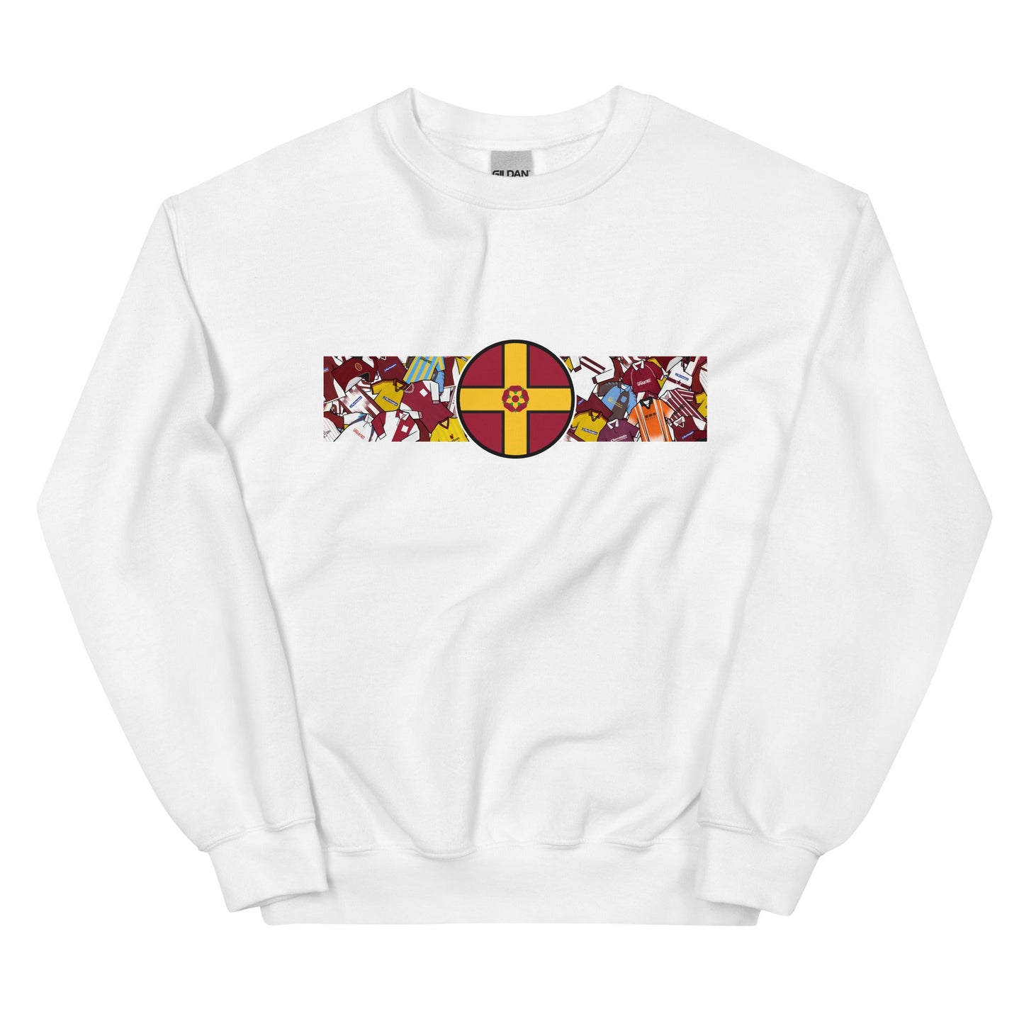 Northamptonshire Flag & Northampton Football Retro Jerseys Unisex Sweatshirt