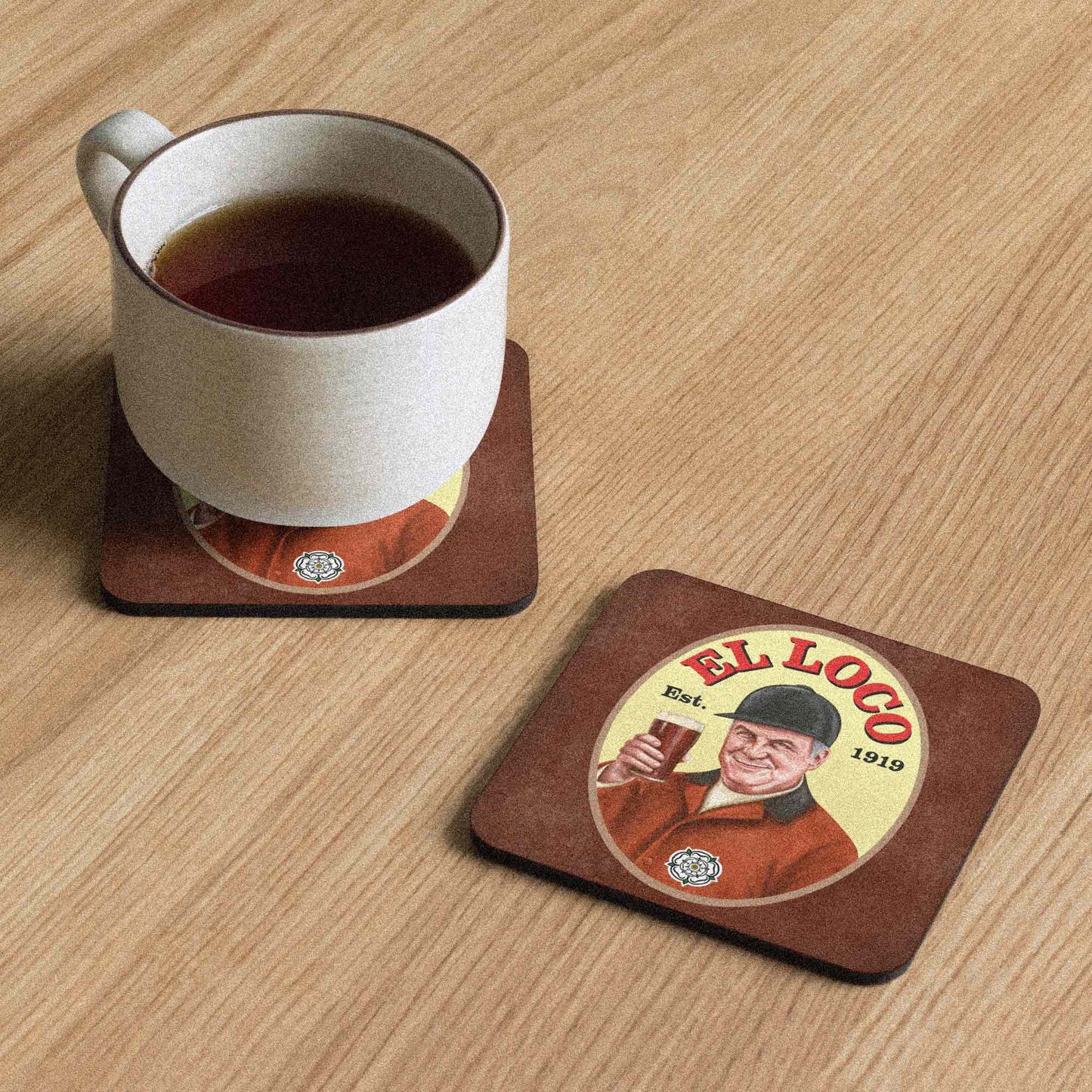 Marcelo Bielsa Leeds Legend El Loco Beer Coaster