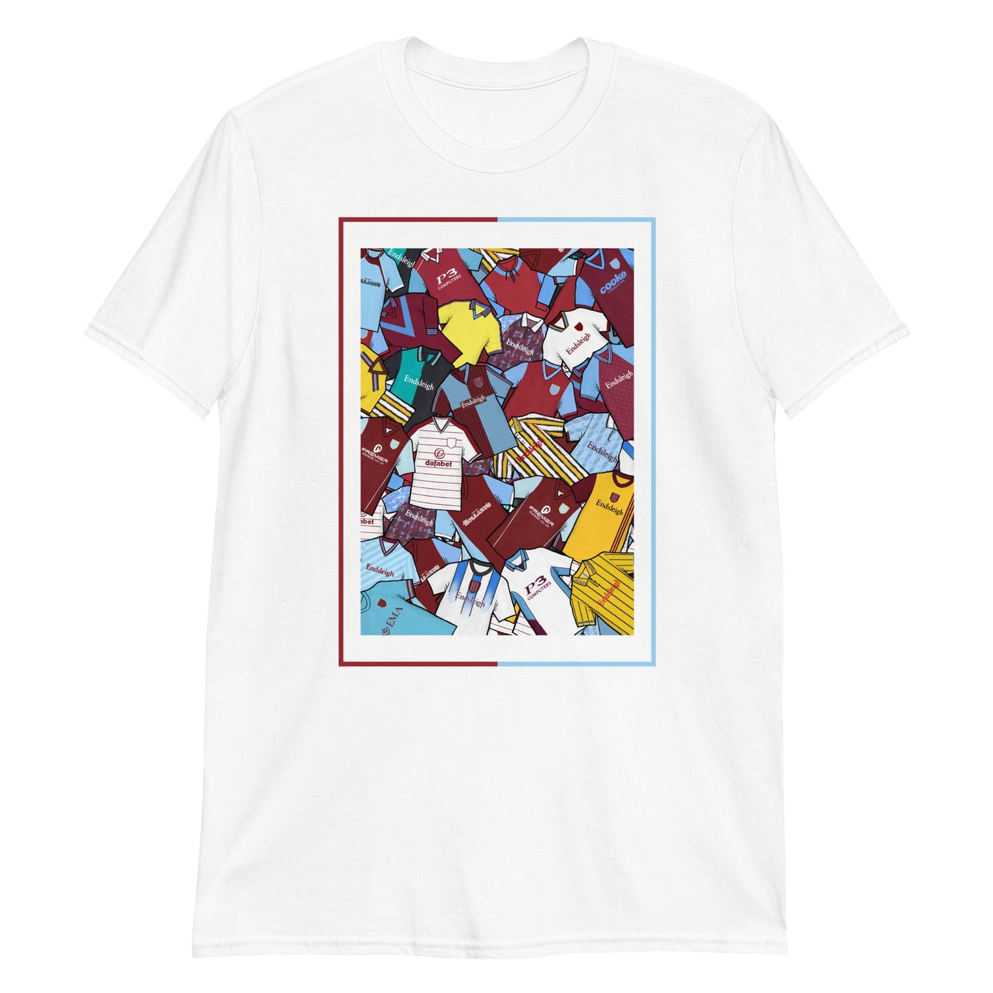 Burnley Classic Shirts Collage Retro Football Unisex T-Shirt
