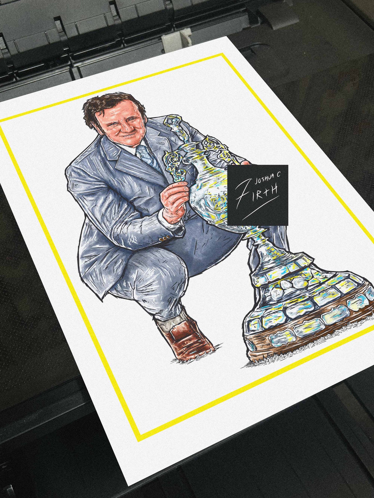 Don Revie Leeds Champions of England Football Print