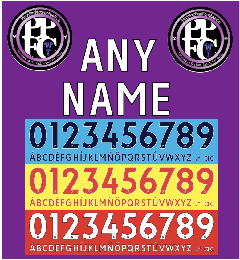 Premier League 2017-2023 Nameset choose any name, number and colour