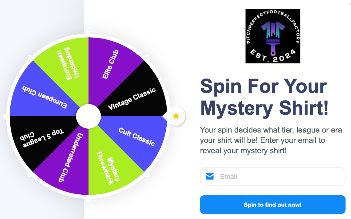 Mystery Football Shirt Spin