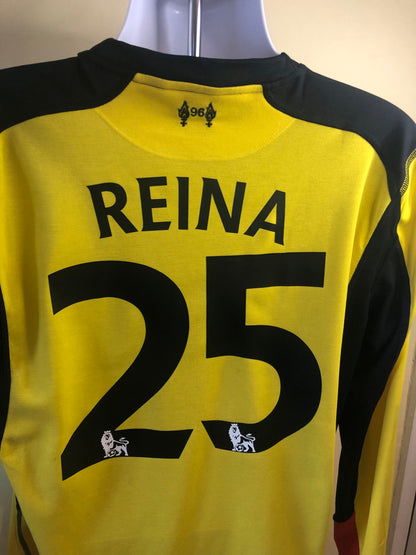 Retro Warrior Liverpool 2012/13 Goalkeeper Away Shirt Reina 25, 6/10