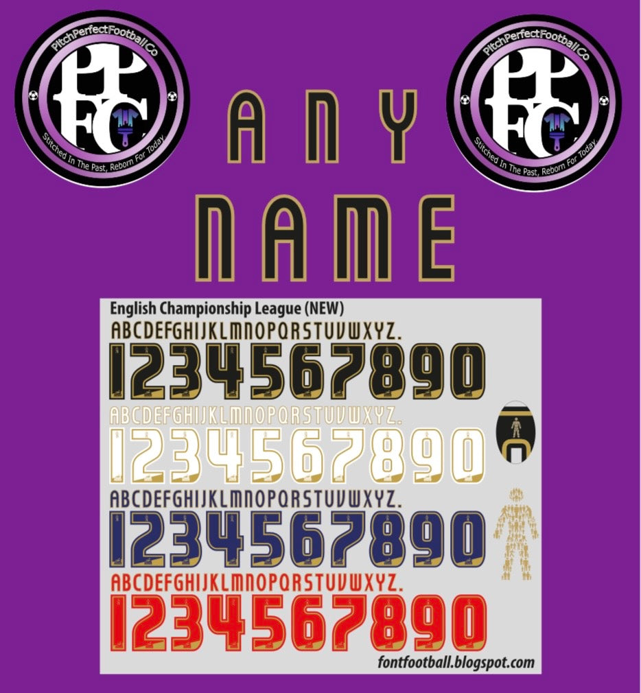 English Football League 2005/2016 Nameset choose any name number colour