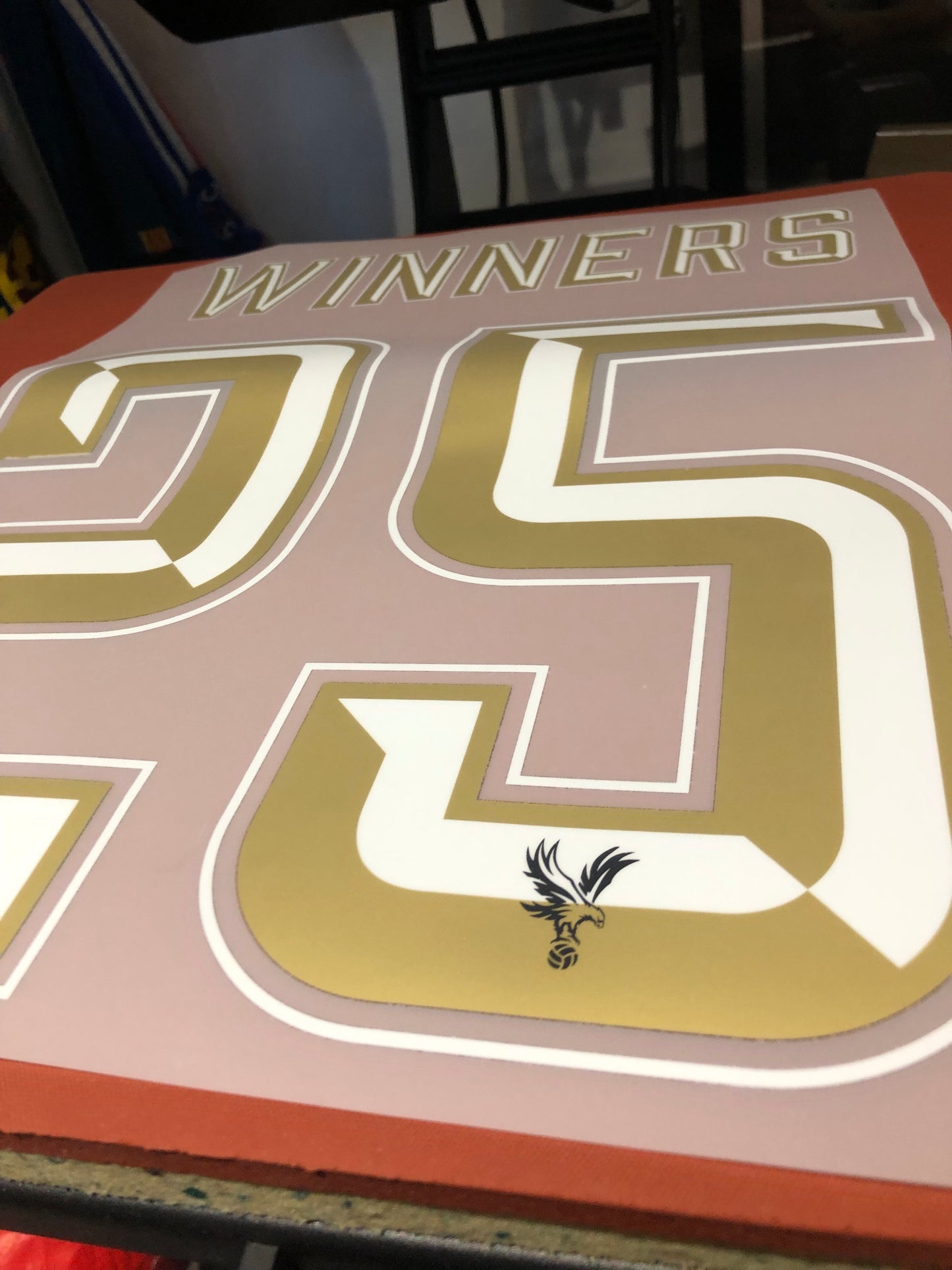 Crystal Palace 2024/25 FA Cup Winners 25 Gold Nameset