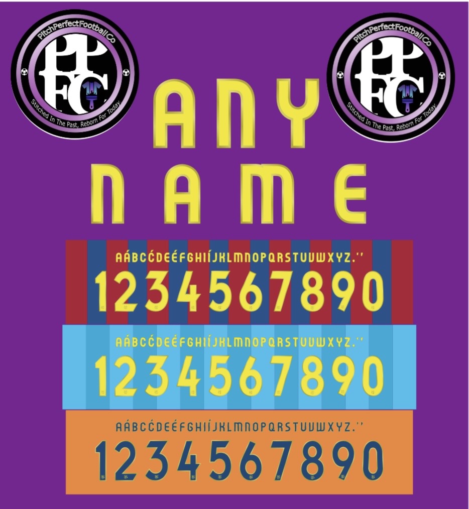 Barcelona 2007/08 Nameset choose any name number colour