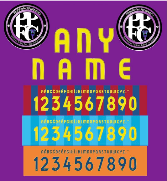 Barcelona 2007/08 Nameset choose any name number colour