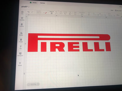 Pirelli Football Shirt Heat Transfer Logo