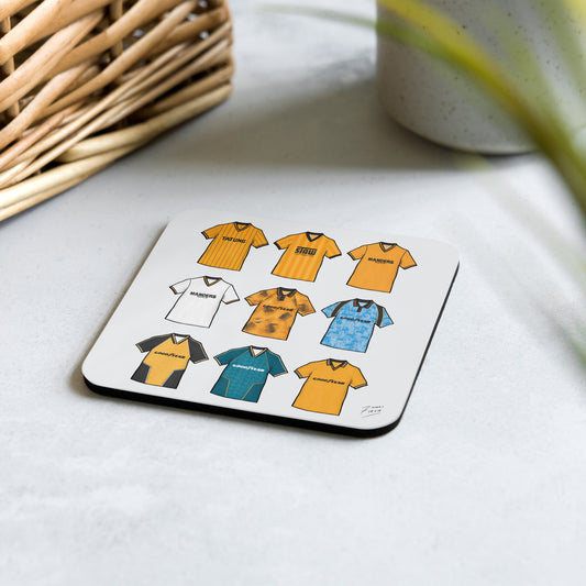 Wolverhampton Retro Shirts Memorabilia Football Coaster