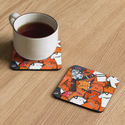 Dundee United Collage Of Retro Shirts Football Coaster
