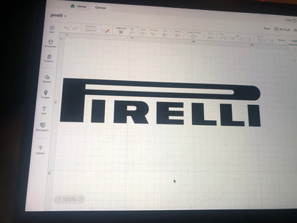 Pirelli Football Shirt Heat Transfer Logo