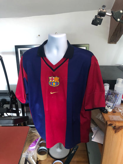 Barcelona 2000/02 Home Shirt Rivaldo 10