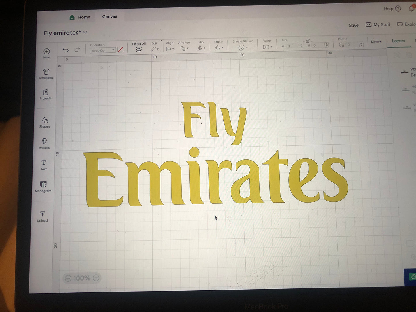 Fly Emirates Football Shirt Sponsor Vinyl Heat Transfer