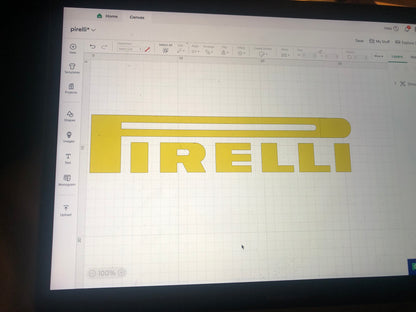 Pirelli Football Shirt Heat Transfer Logo