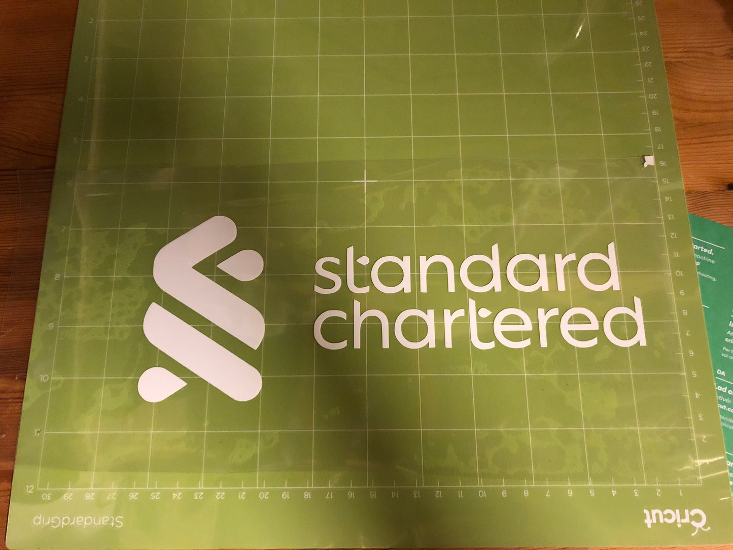 Standard Chartered Vinyl Heat Transfer Football Shirt Sponsor