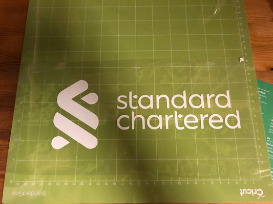 Standard Chartered Vinyl Heat Transfer Football Shirt Sponsor