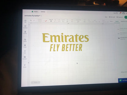 Emirates Fly Better, Heat Transfer Logo Football Shirt