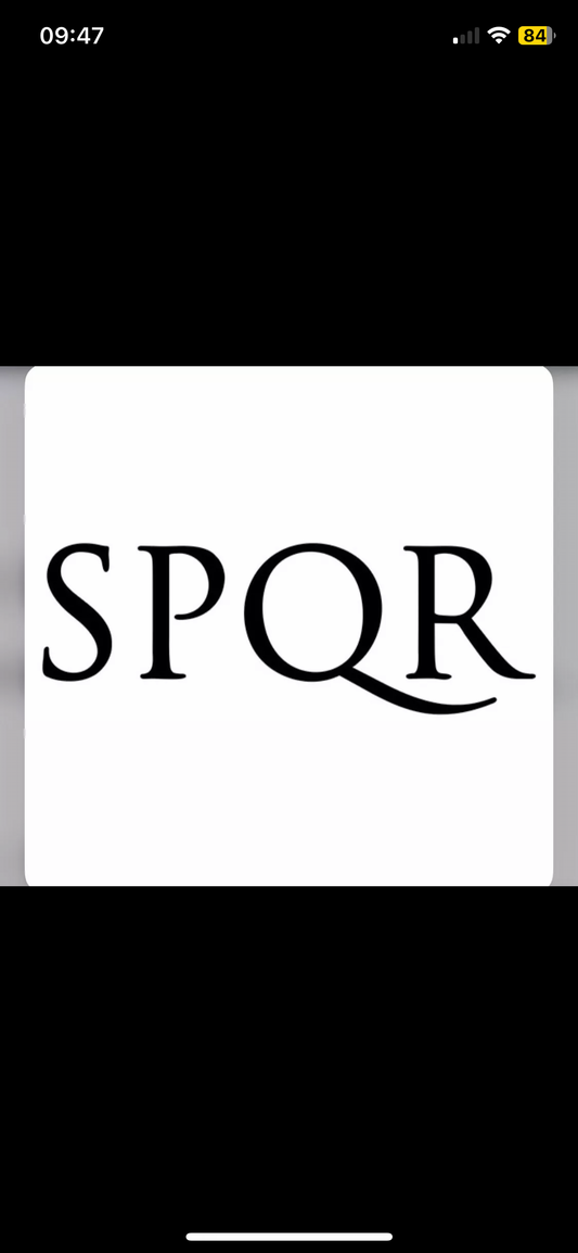 SPQR Football Shirt Heat Transfer Logo