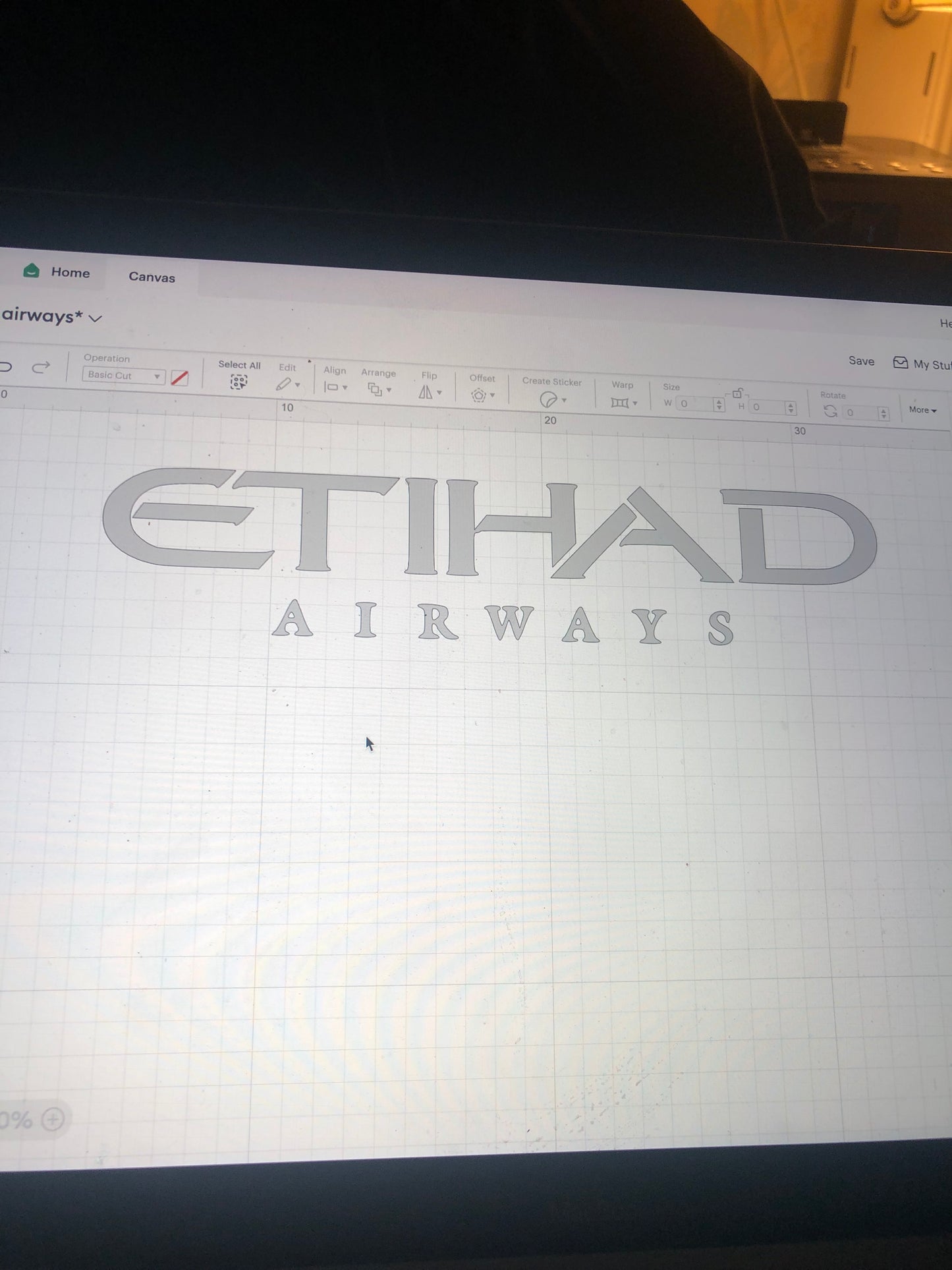 Etihad Airways Football Shirt Vinyl Heat Press Print