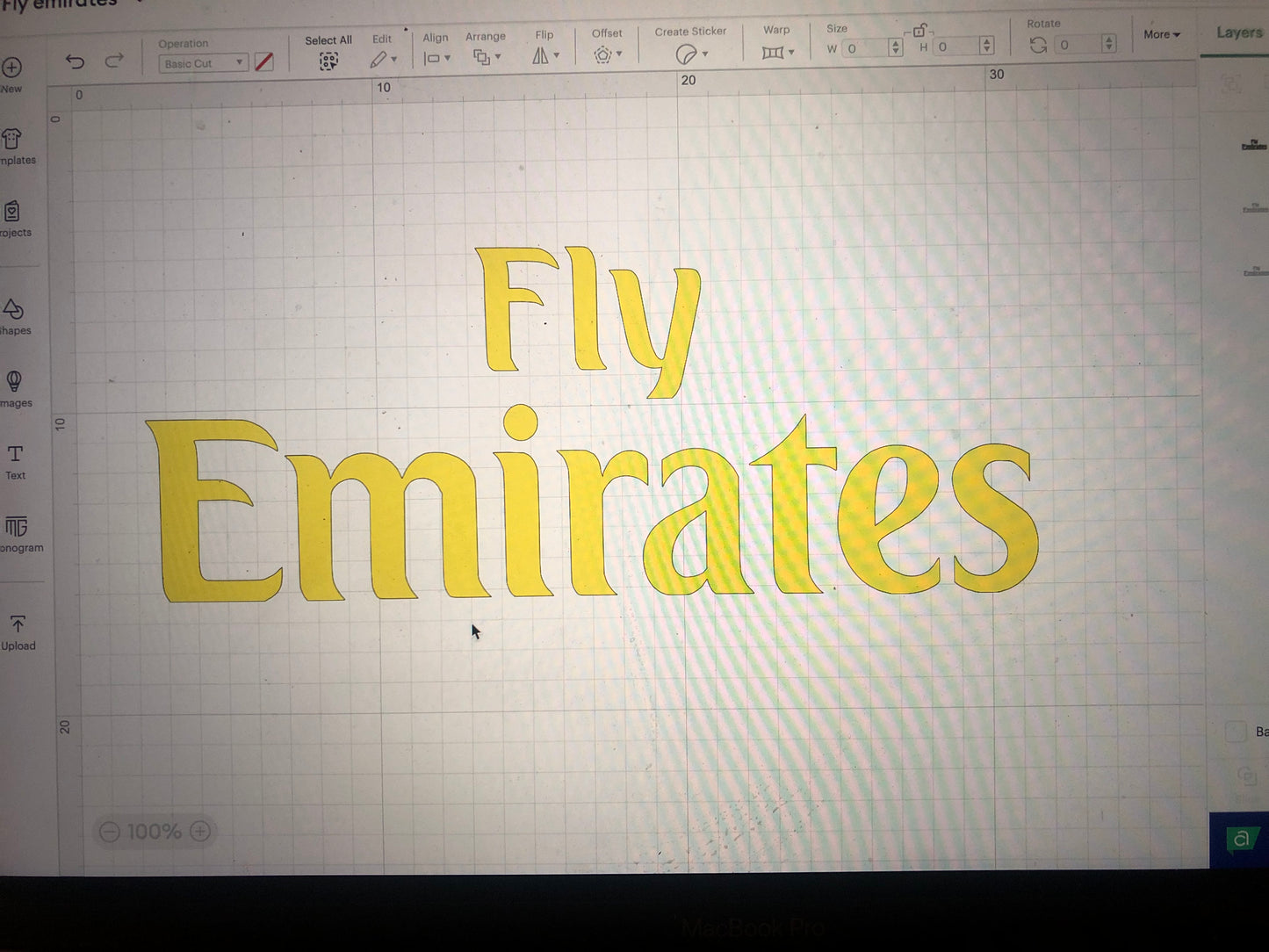 Fly Emirates Football Shirt Sponsor Vinyl Heat Transfer