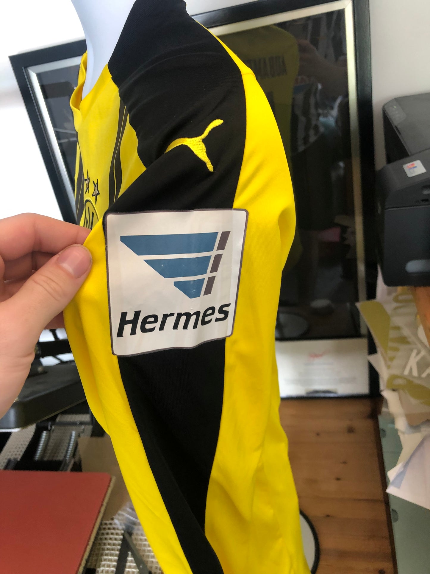 Borussia Dortmund 2016/17 Home Shirt Long Sleeve Aubameyang 17