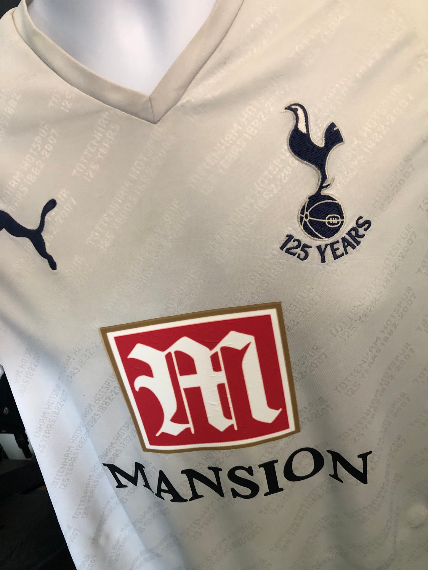 Tottenham Hotspur 2007/08 home shirt, Bale 16. 125 year anniversary shirt