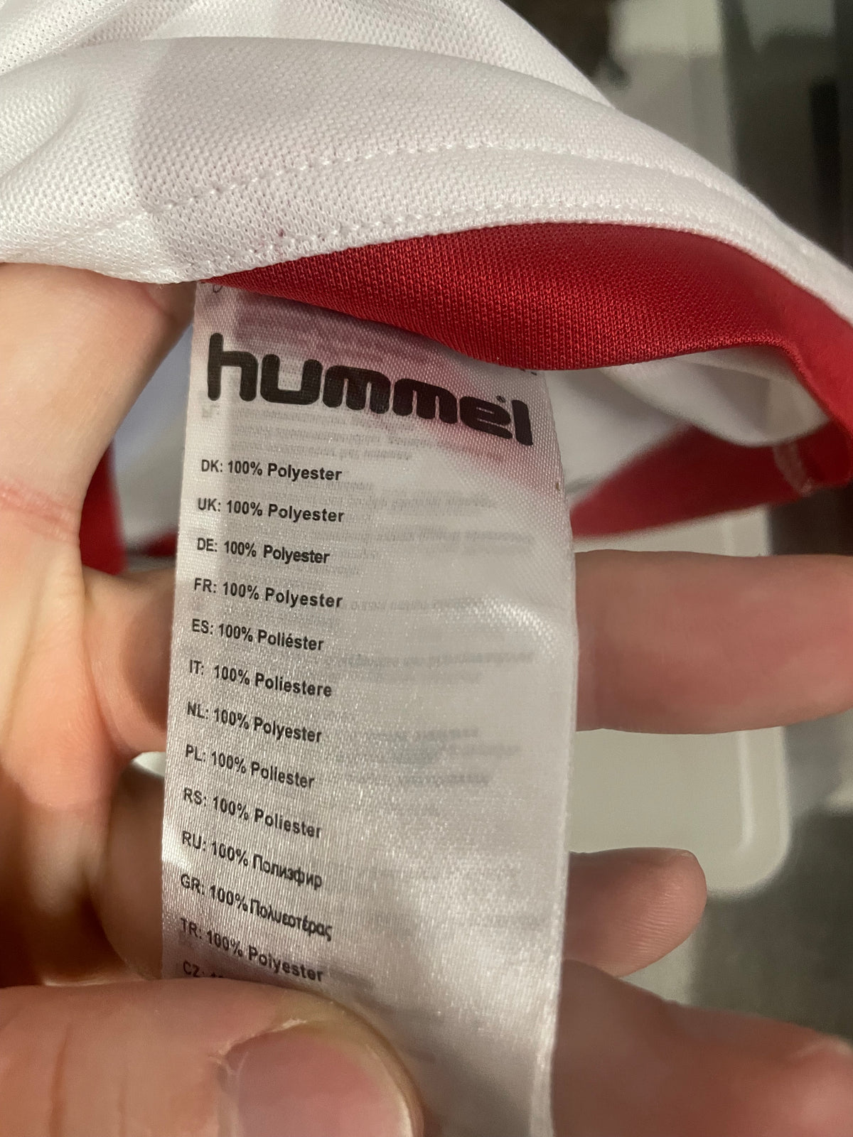 Hummel Denmark 2016/17 away shirt
