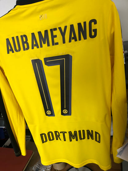Borussia Dortmund 2016/17 Home Shirt Long Sleeve Aubameyang 17