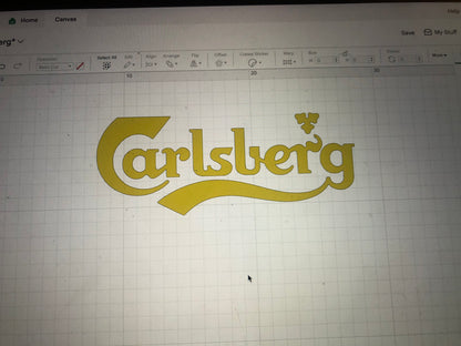 Carlsberg Vinyl Heat Transfer Football Shirt Sponsor