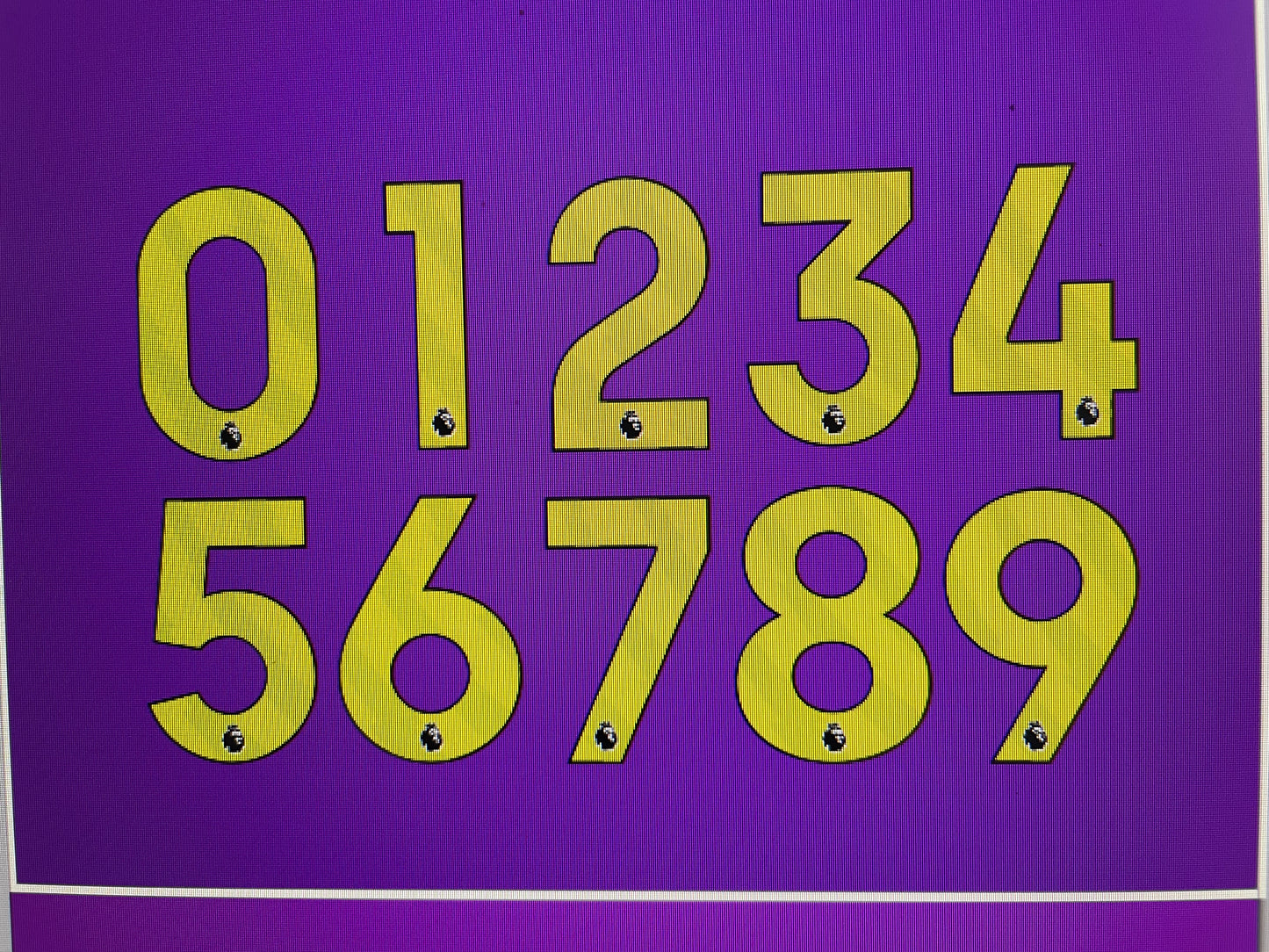 Premier league 2023-2026 Nameset, choose any name, number and colour