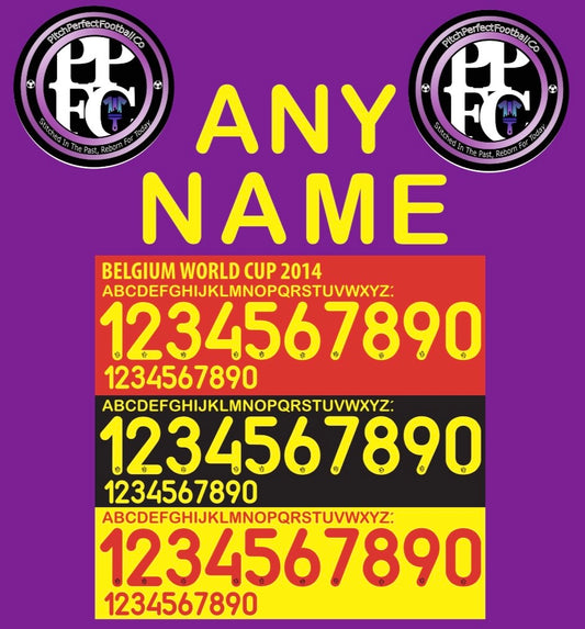 Belgium 2014 National Team Nameset choose any name number colour