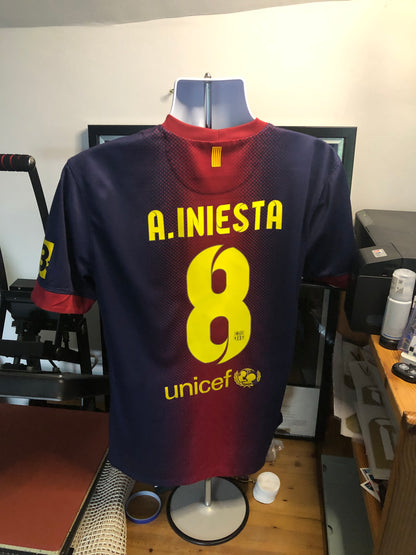 Barcelona 2012/13 Home Shirt Iniesta 8
