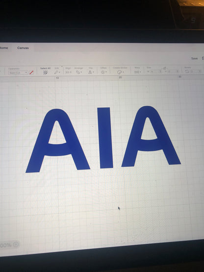 AIA Football Shirt heat Transfer