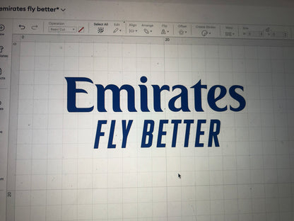 Emirates Fly Better, Heat Transfer Logo Football Shirt