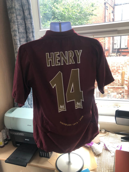 Arsenal 2005/06 Home Shirt Henry 14
