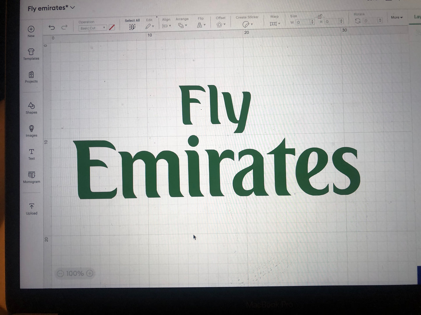 Fly Emirates Football Shirt Sponsor Vinyl Heat Transfer
