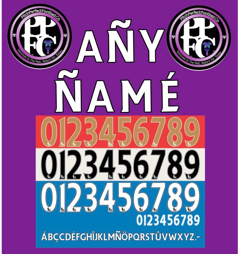 Premier League 2007-2017 Nameset choose any name, number and colour