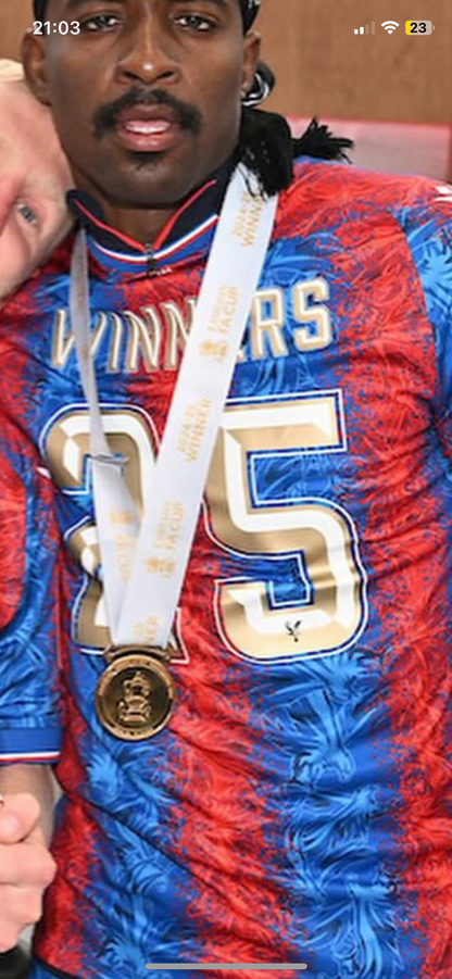 Crystal Palace 2024/25 FA Cup Winners 25 Gold Nameset