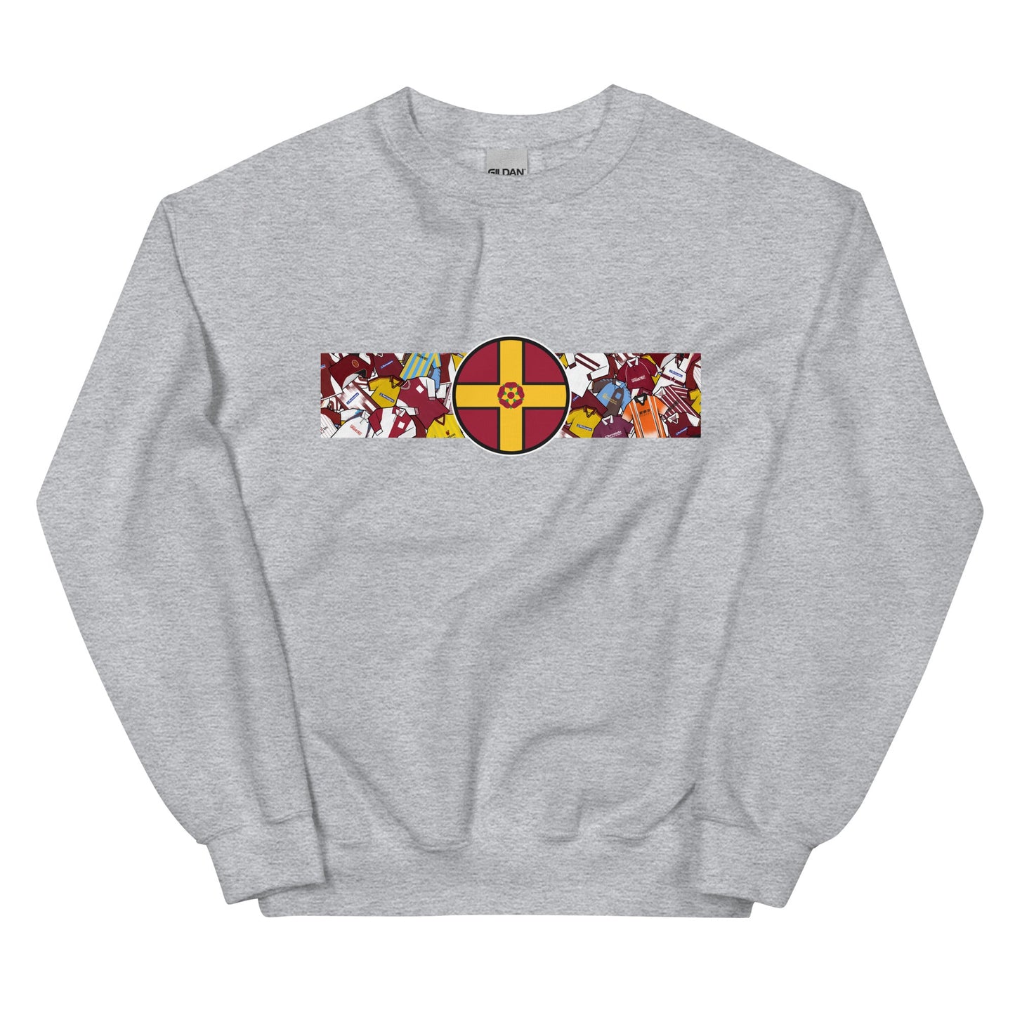 Northamptonshire Flag & Northampton Football Retro Jerseys Unisex Sweatshirt