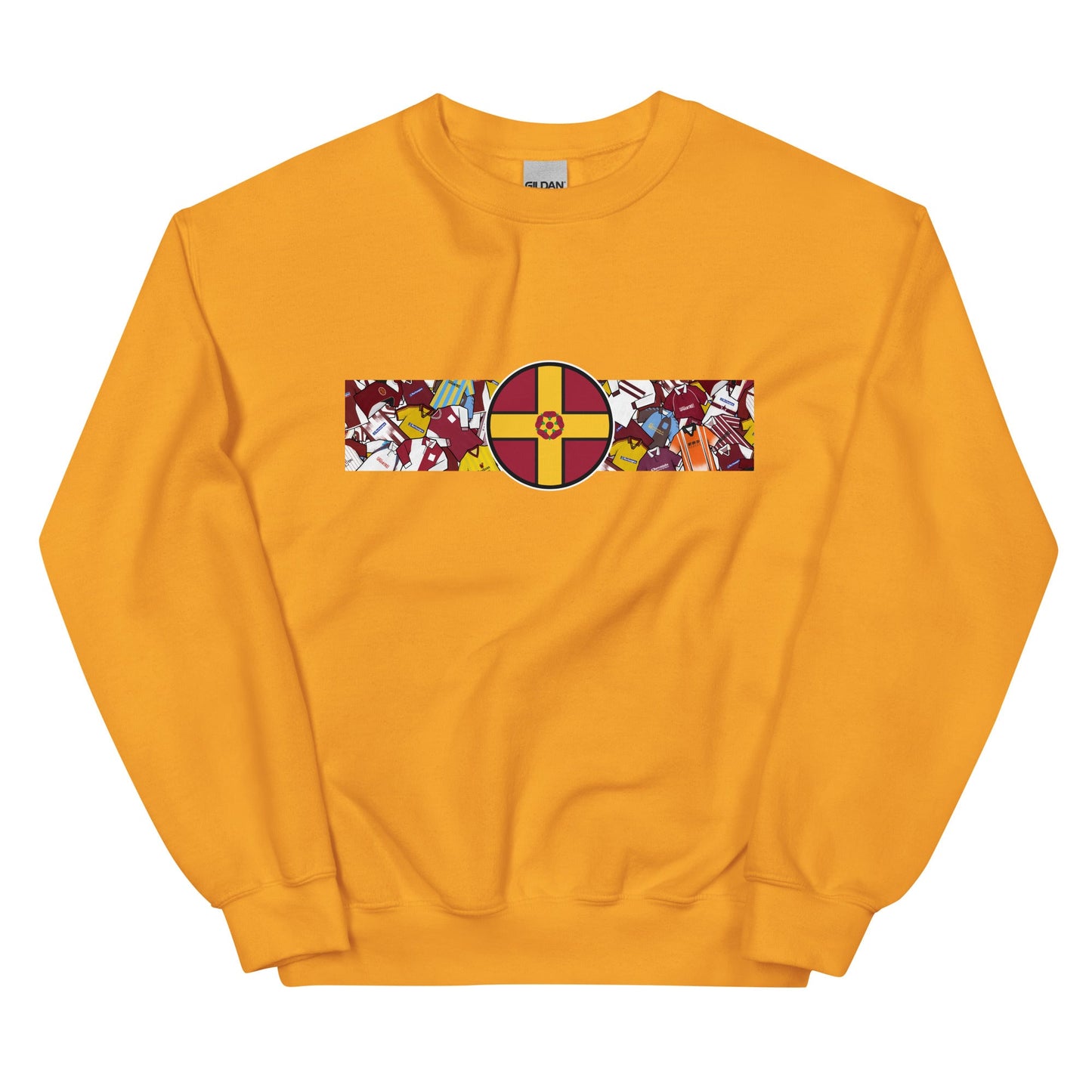 Northamptonshire Flag & Northampton Football Retro Jerseys Unisex Sweatshirt