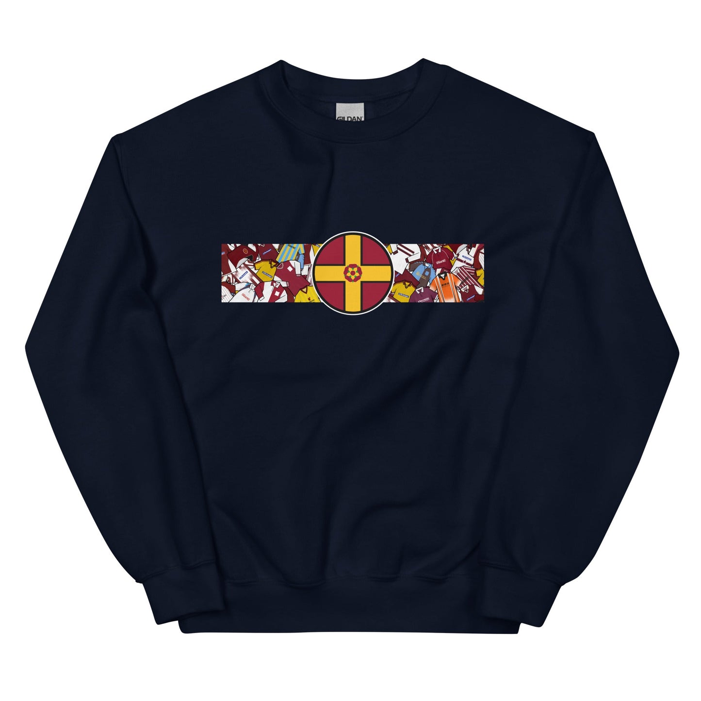 Northamptonshire Flag & Northampton Football Retro Jerseys Unisex Sweatshirt