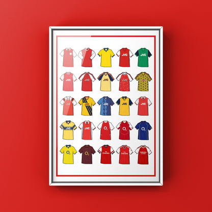 Gunners Retro Shirts Football Print