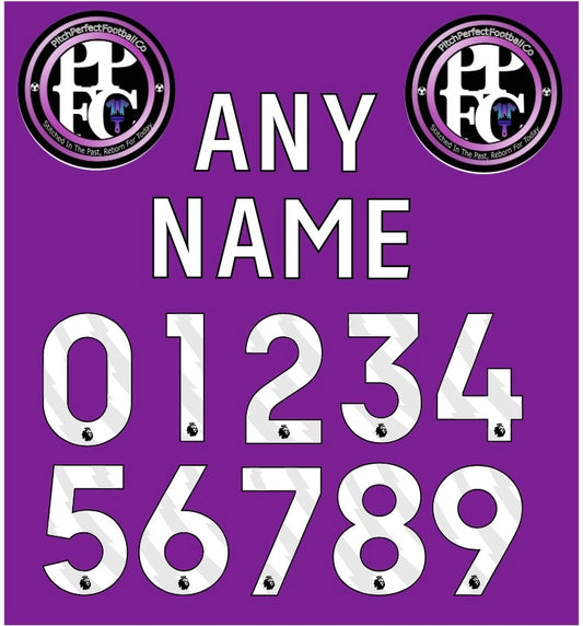 Premier league 2023-2026 Nameset, choose any name, number and colour