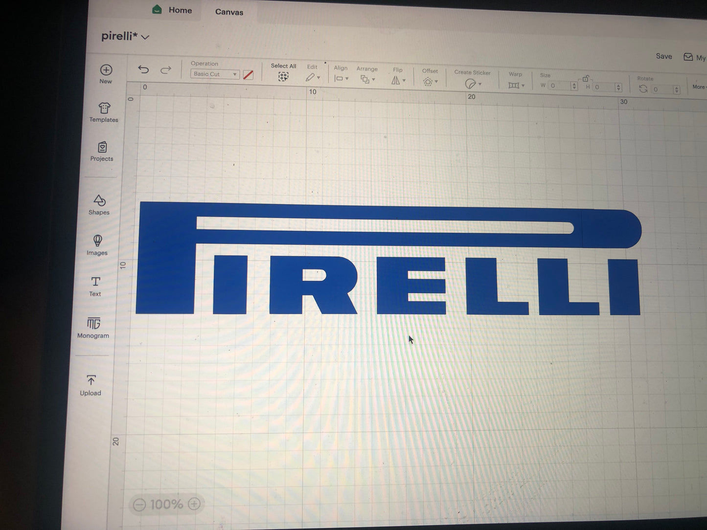 Pirelli Football Shirt Heat Transfer Logo