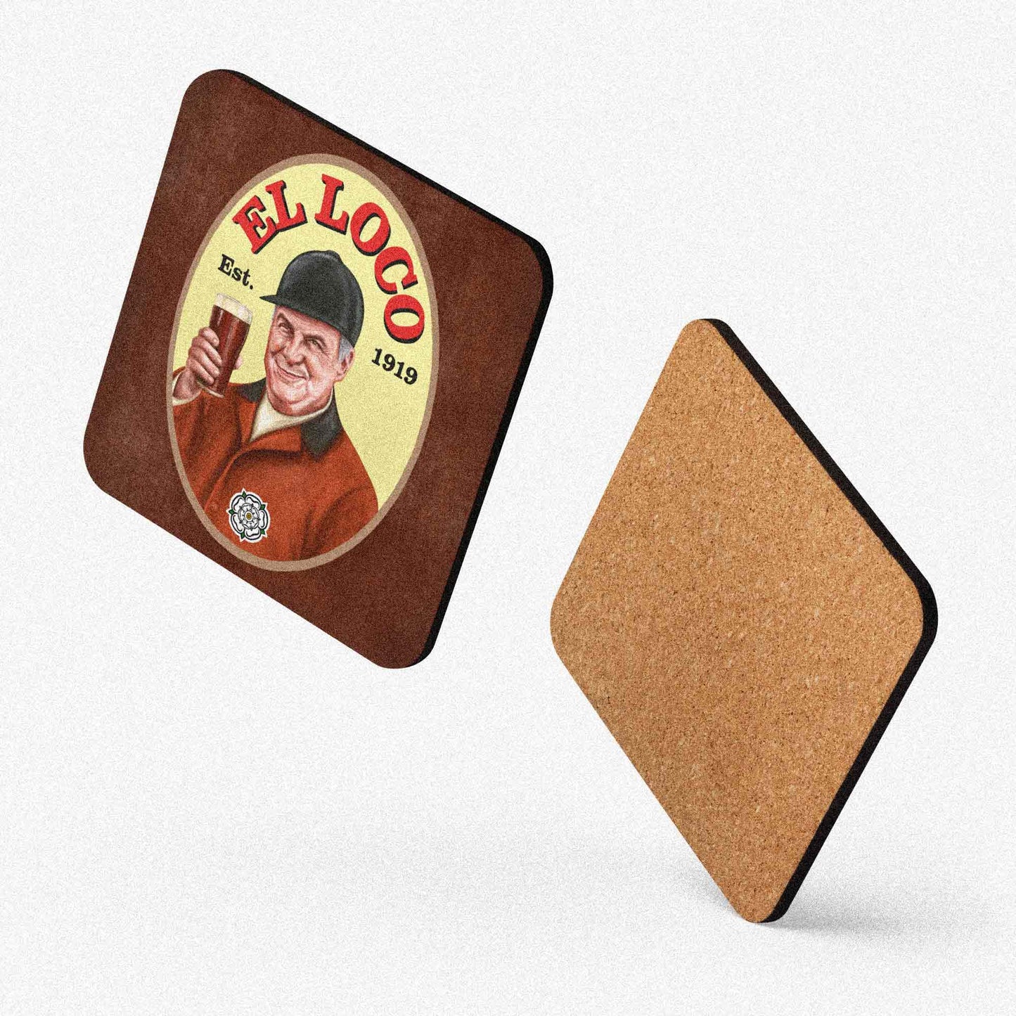 Marcelo Bielsa Leeds Legend El Loco Beer Coaster