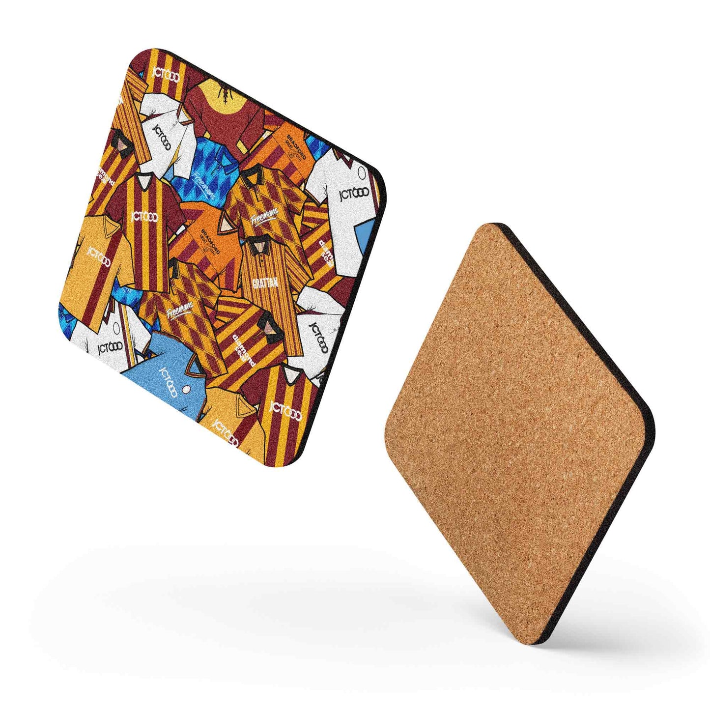 Bradford Collage Of Retro Shirts Football Coaster