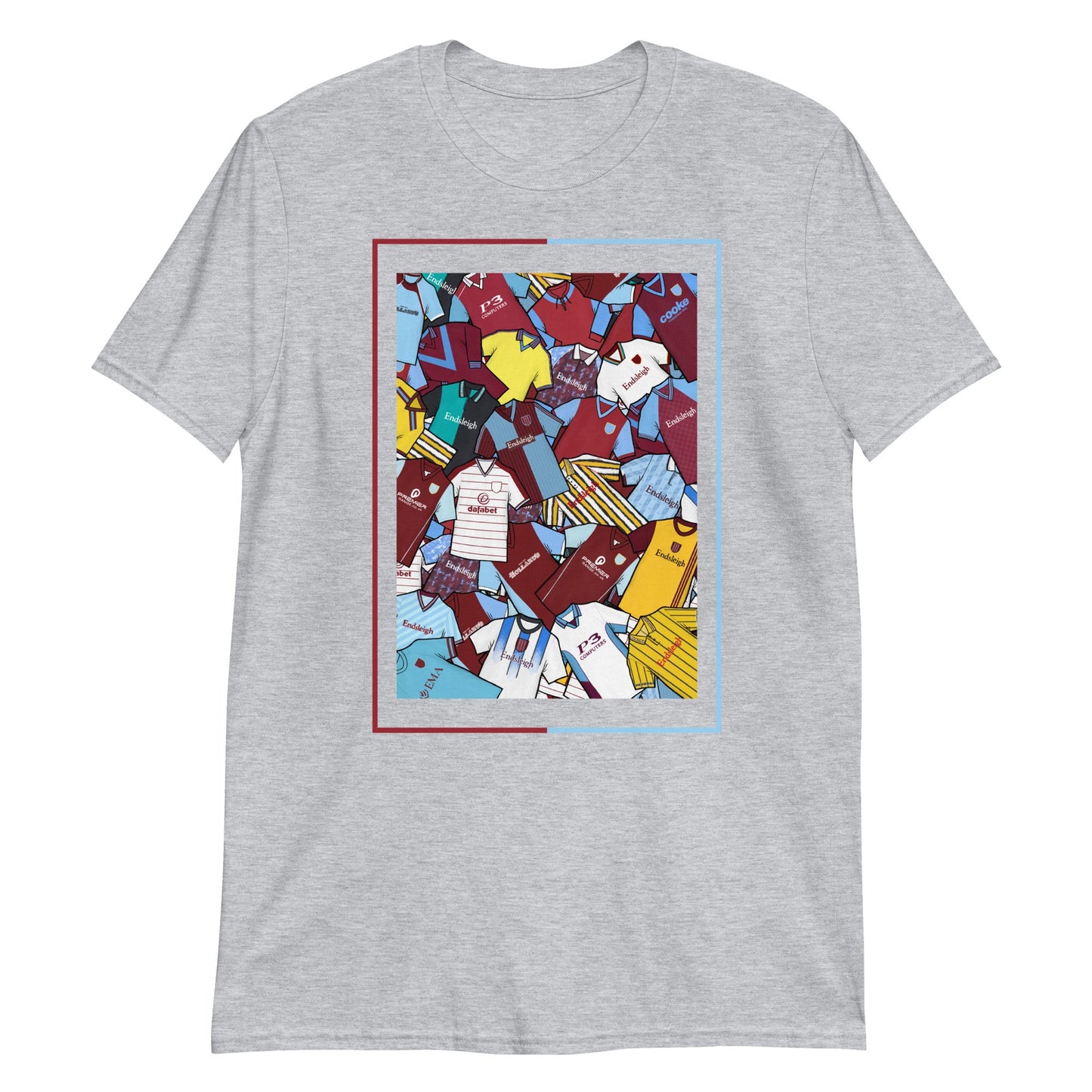 Burnley Classic Shirts Collage Retro Football Unisex T-Shirt