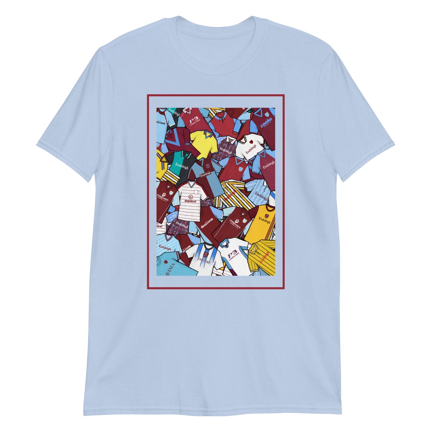 Burnley Classic Shirts Collage Retro Football Unisex T-Shirt