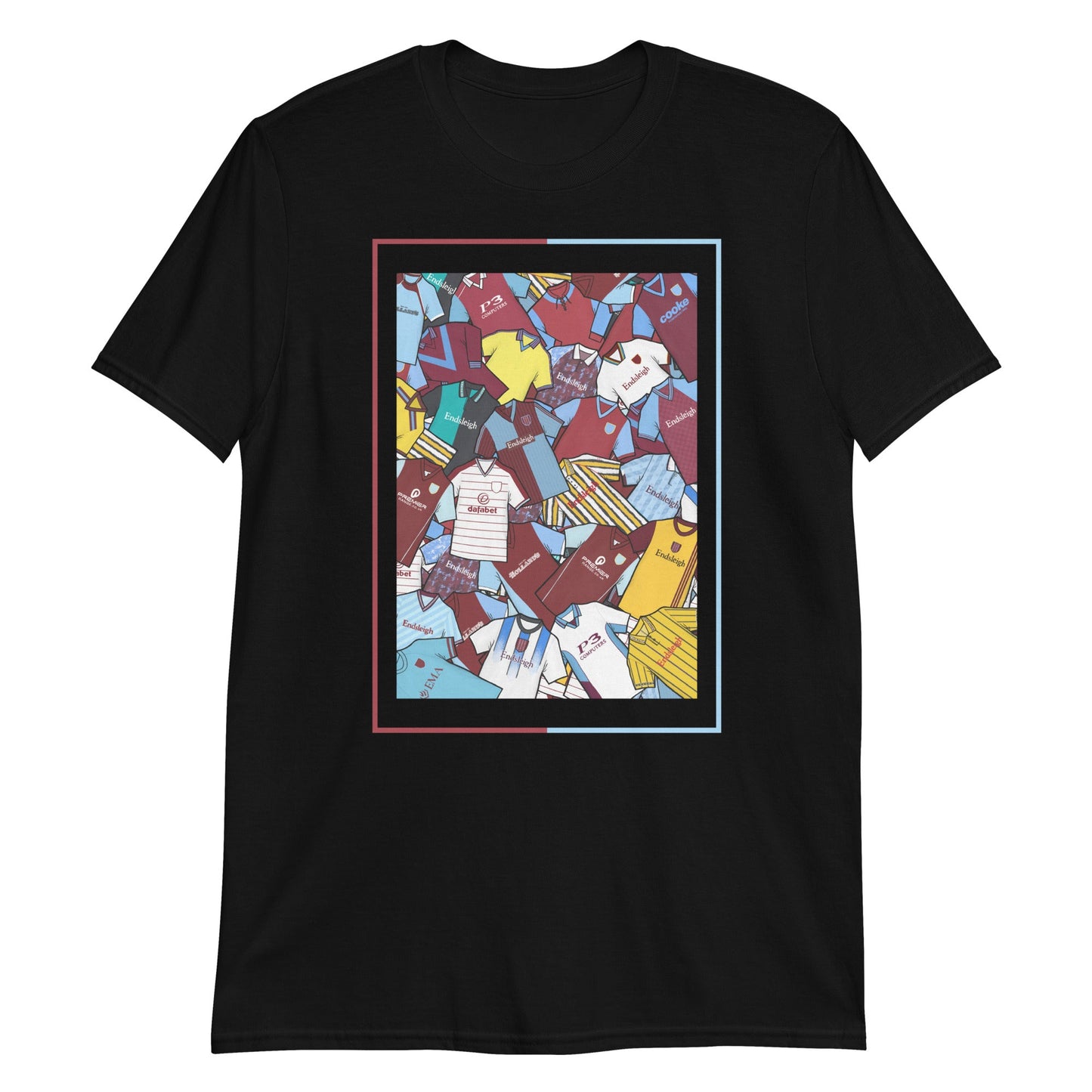 Burnley Classic Shirts Collage Retro Football Unisex T-Shirt